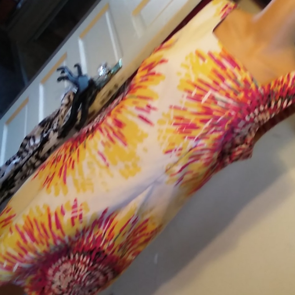 Sunshine and summer and this bright colored dress